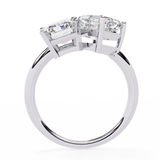 WOKE™ Toi-et-moi ring 2.70 CARAT VVS-EF Lab Grown Diamond in 9K/14K/18k Gold