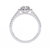 3 CT Round Lab Grown Diamond Ring in 14K Gold | WOKE