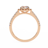 3 CT Round Lab Grown Diamond Ring in 14K Gold | WOKE
