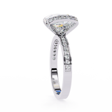3.3 CT Round Lab Grown Diamond Ring in 14K Gold