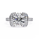 3.3 CT Round Lab Grown Diamond Ring in 14K Gold