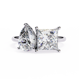 WOKE ™Toi-et-moi ring 2.70 CARAT VVS-EF Lab Grown Diamond ring in 9K/14K/18k Gold