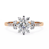 WOKE™ 1.35 CARAT VVS-EF Princess cut Lab Grown Diamond in 9K/14K/18k Gold