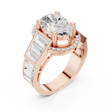 0.152 CT Round Cut Lab Grown Diamond Ring| WOKE