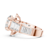 0.152 CT Round Cut Lab Grown Diamond Ring| WOKE