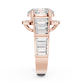 0.152 CT Round Cut Lab Grown Diamond Ring| WOKE