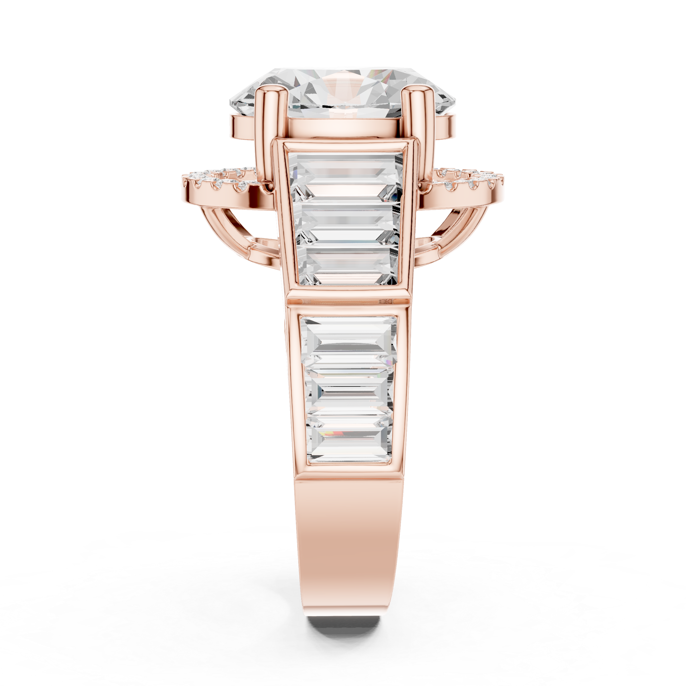 0.152 CT Round Cut Lab Grown Diamond Ring| WOKE