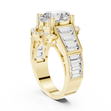0.152 CT Round Cut Lab Grown Diamond Ring| WOKE
