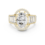 0.152 CT Round Cut Lab Grown Diamond Ring| WOKE