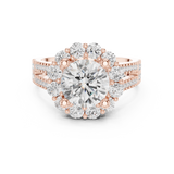 3.14 CT Round Cut Lab Grown Diamond Ring