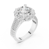 3.14 CT Round Cut Lab Grown Diamond Ring