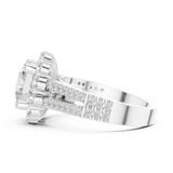 3.14 CT Round Cut Lab Grown Diamond Ring