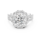 3.14 CT Round Cut Lab Grown Diamond Ring