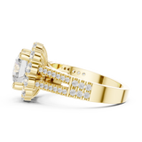 3.14 CT Round Cut Lab Grown Diamond Ring