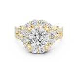 3.14 CT Round Cut Lab Grown Diamond Ring