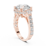 5.632 CT Round Lab Grown Diamond Ring | WOKE