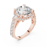 5.632 CT Round Lab Grown Diamond Ring | WOKE