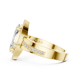 0.264 CT Marquise & Round Lab Grown Diamond Ring | WOKE