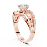 1.064 CT Round Lab Grown Diamond Ring | WOKE