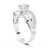 1.064 CT Round Lab Grown Diamond Ring | WOKE