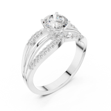 1.064 CT Round Lab Grown Diamond Ring | WOKE