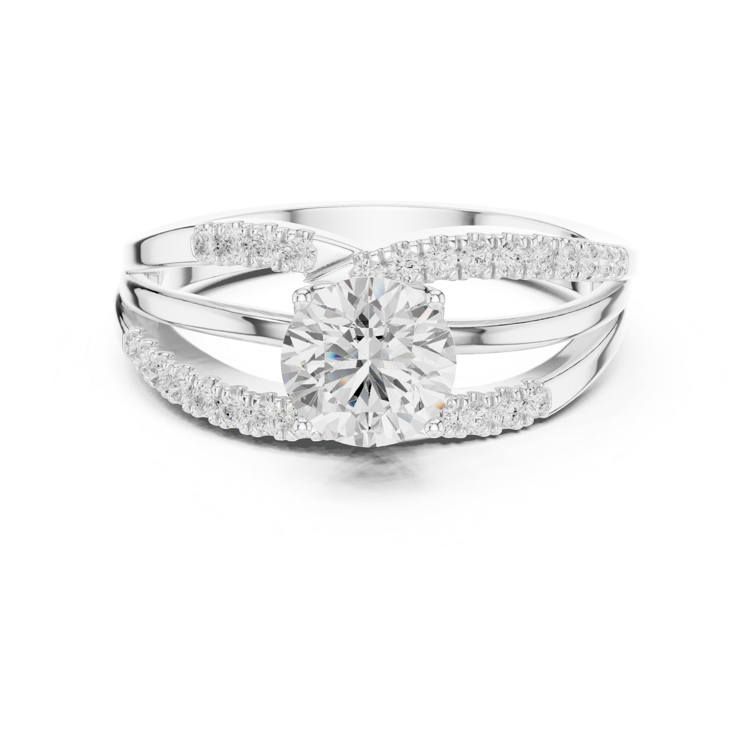 1.064 CT Round Lab Grown Diamond Ring | WOKE