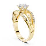 1.064 CT Round Lab Grown Diamond Ring | WOKE