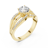 1.064 CT Round Lab Grown Diamond Ring | WOKE