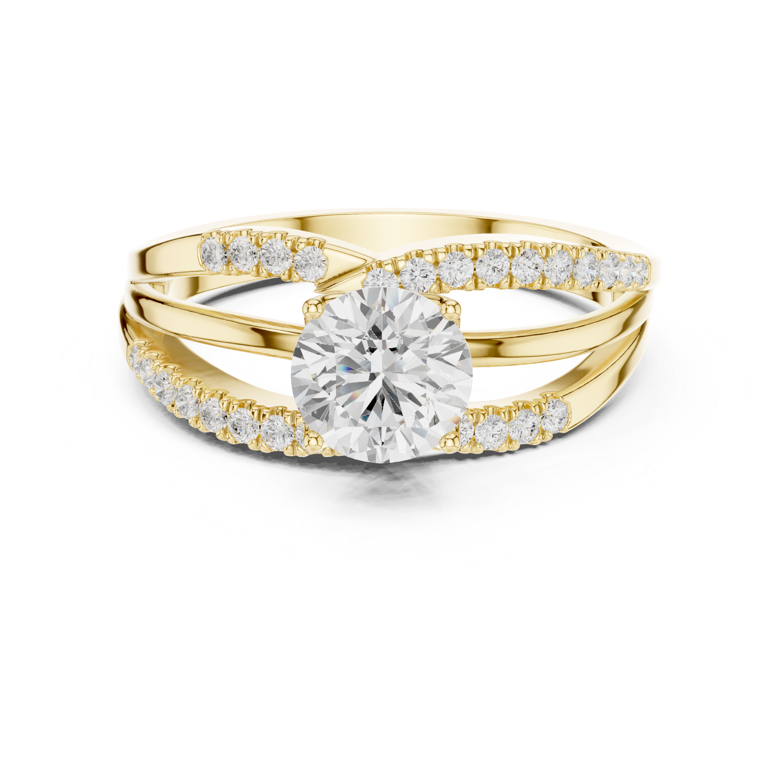 1.064 CT Round Lab Grown Diamond Ring | WOKE