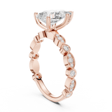 2.294 CT Pear & Round Lab Grown Diamond Ring | WOKE