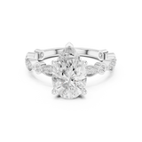 2.294 CT Pear & Round Lab Grown Diamond Ring | WOKE