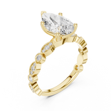 2.294 CT Pear & Round Lab Grown Diamond Ring | WOKE
