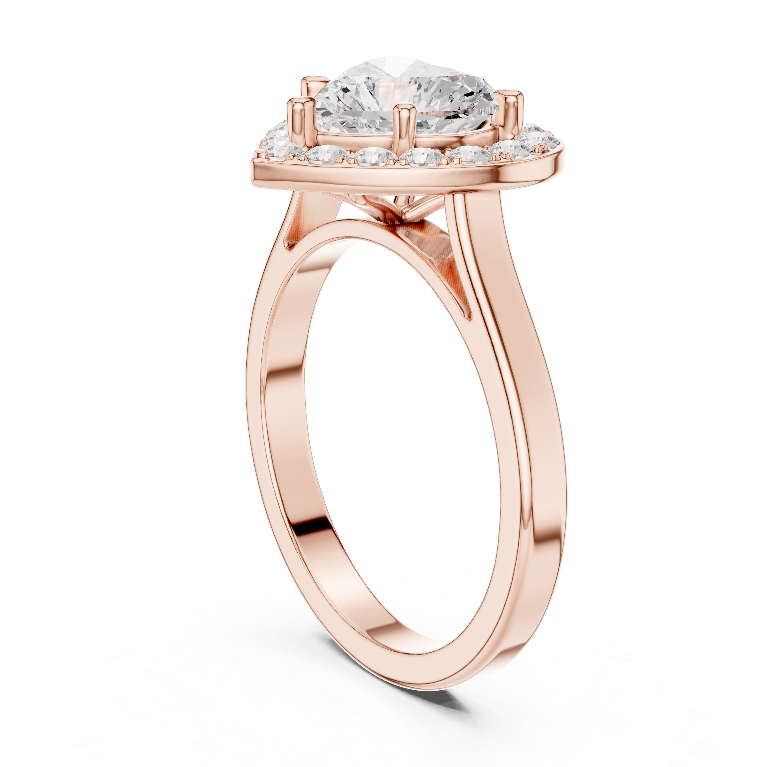 1.82 CT Heart & Round Lab Grown Diamond Ring | WOKE