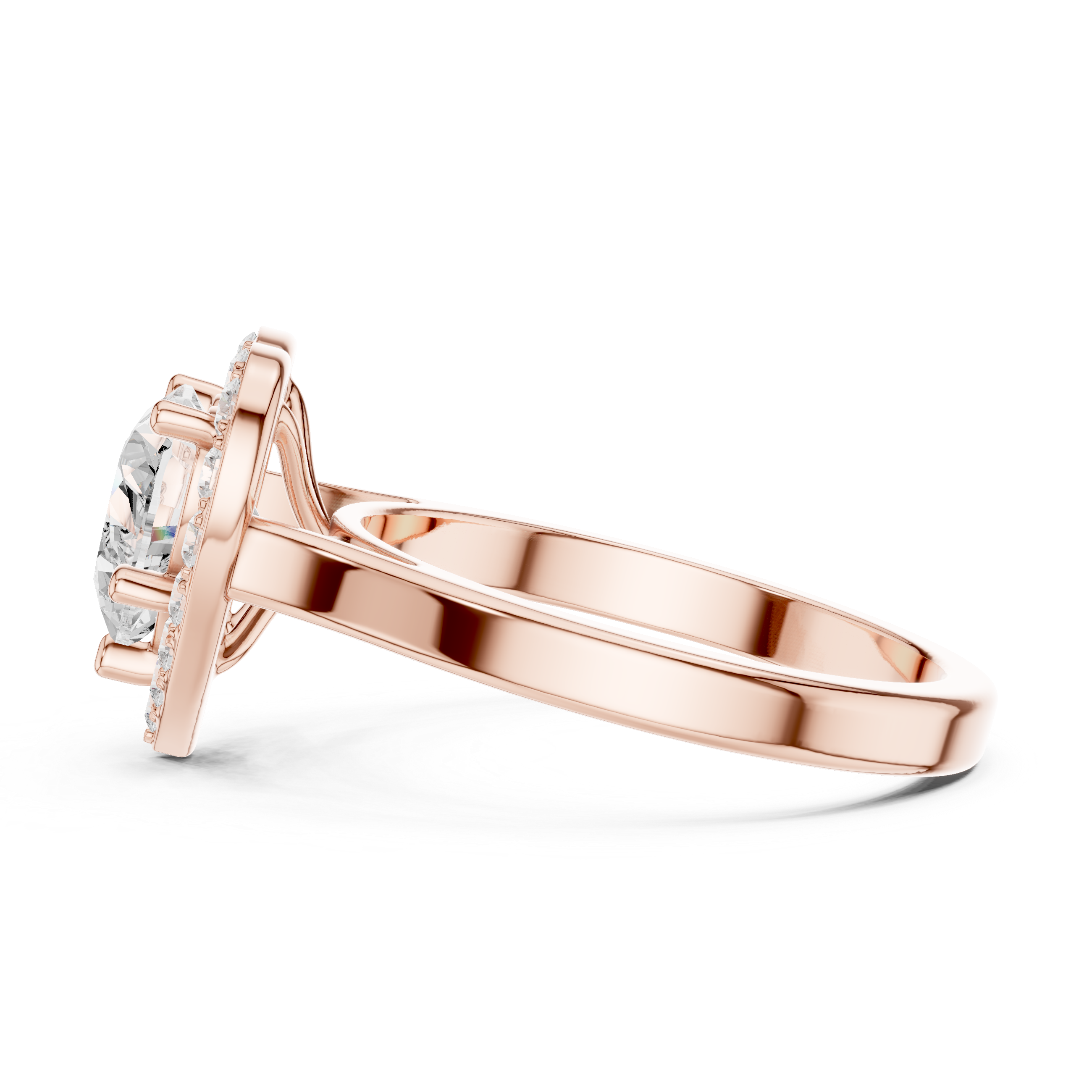 1.82 CT Heart & Round Lab Grown Diamond Ring | WOKE