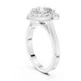 1.82 CT Heart & Round Lab Grown Diamond Ring | WOKE