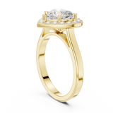 1.82 CT Heart & Round Lab Grown Diamond Ring | WOKE