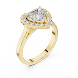 1.82 CT Heart & Round Lab Grown Diamond Ring | WOKE