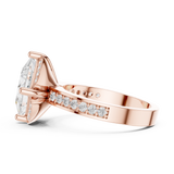 2.406 CT Princess & Round Lab Grown Diamond Ring | WOKE