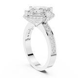 2.406 CT Princess & Round Lab Grown Diamond Ring | WOKE