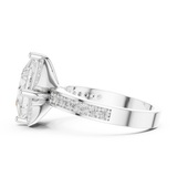 2.406 CT Princess & Round Lab Grown Diamond Ring | WOKE