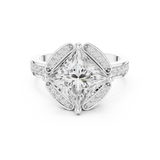 2.406 CT Princess & Round Lab Grown Diamond Ring | WOKE