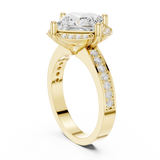 2.406 CT Princess & Round Lab Grown Diamond Ring | WOKE
