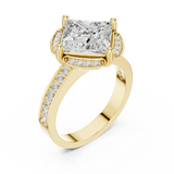 2.406 CT Princess & Round Lab Grown Diamond Ring | WOKE