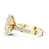 2.406 CT Princess & Round Lab Grown Diamond Ring | WOKE