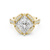 2.406 CT Princess & Round Lab Grown Diamond Ring | WOKE