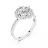 1.678 CT Round Lab Grown Diamond Ring | WOKE
