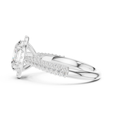 2.388 CT Oval & Round Lab Grown Diamond Ring | WOKE