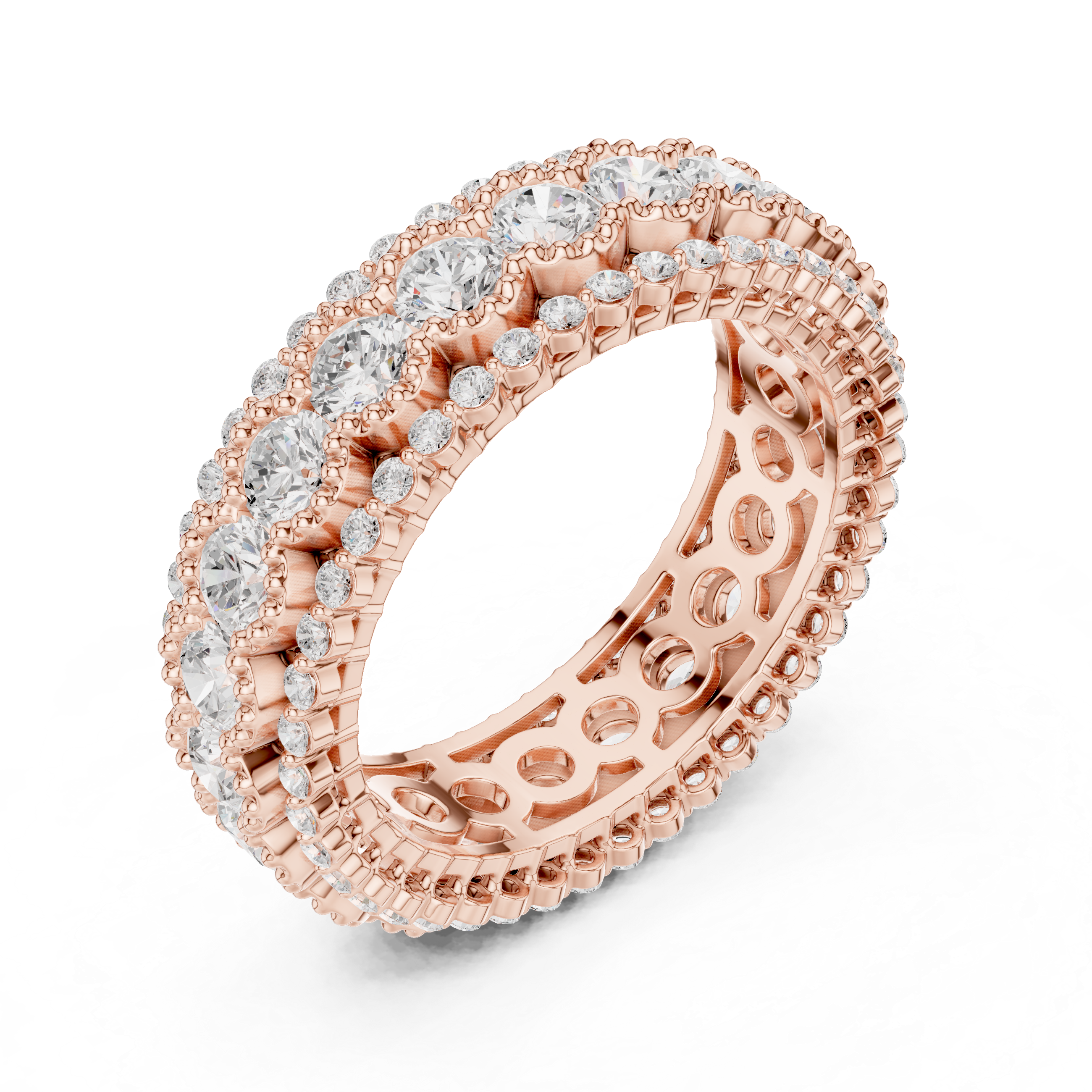 3.212 CT Round Lab Grown Diamond Ring | WOKE