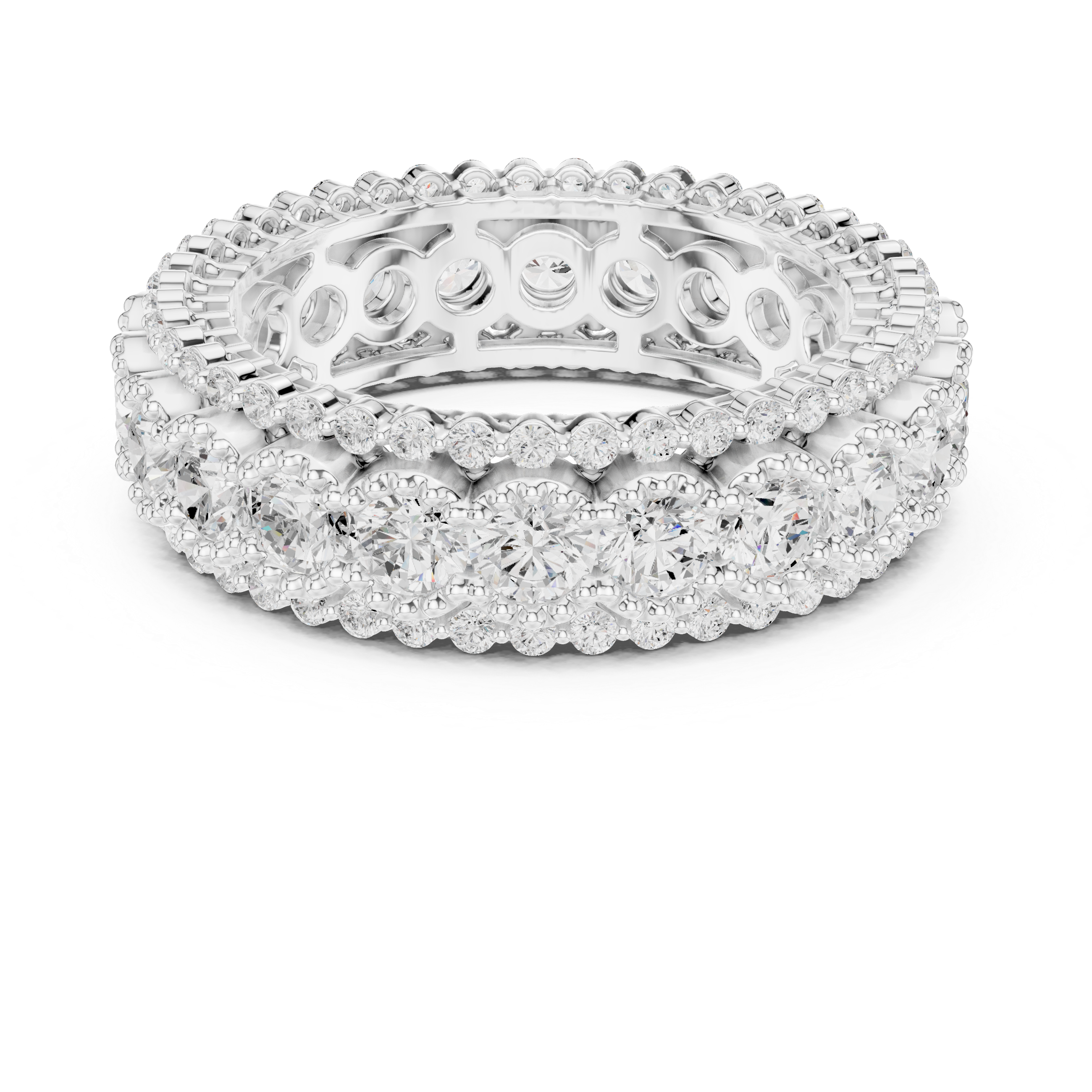 3.212 CT Round Lab Grown Diamond Ring | WOKE
