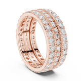 2.27 CT Round & Baguette Lab Grown Diamond Ring | WOKE